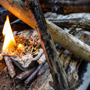 campfire closeup